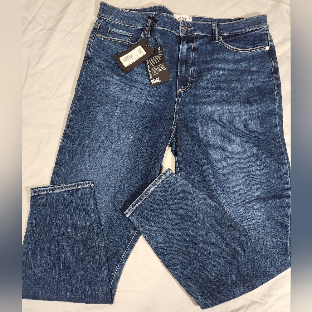 Paige Margot Crope Women's Blue Jeans, NWT, SIZE 34